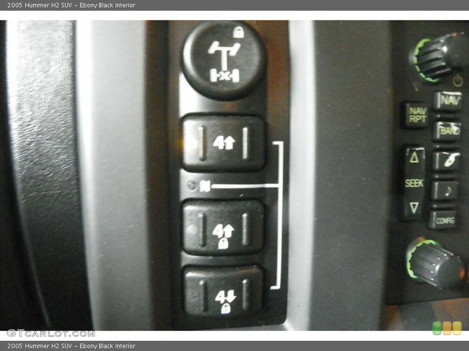 Ebony Black Interior Controls for the 2005 Hummer H2 SUV #80486428