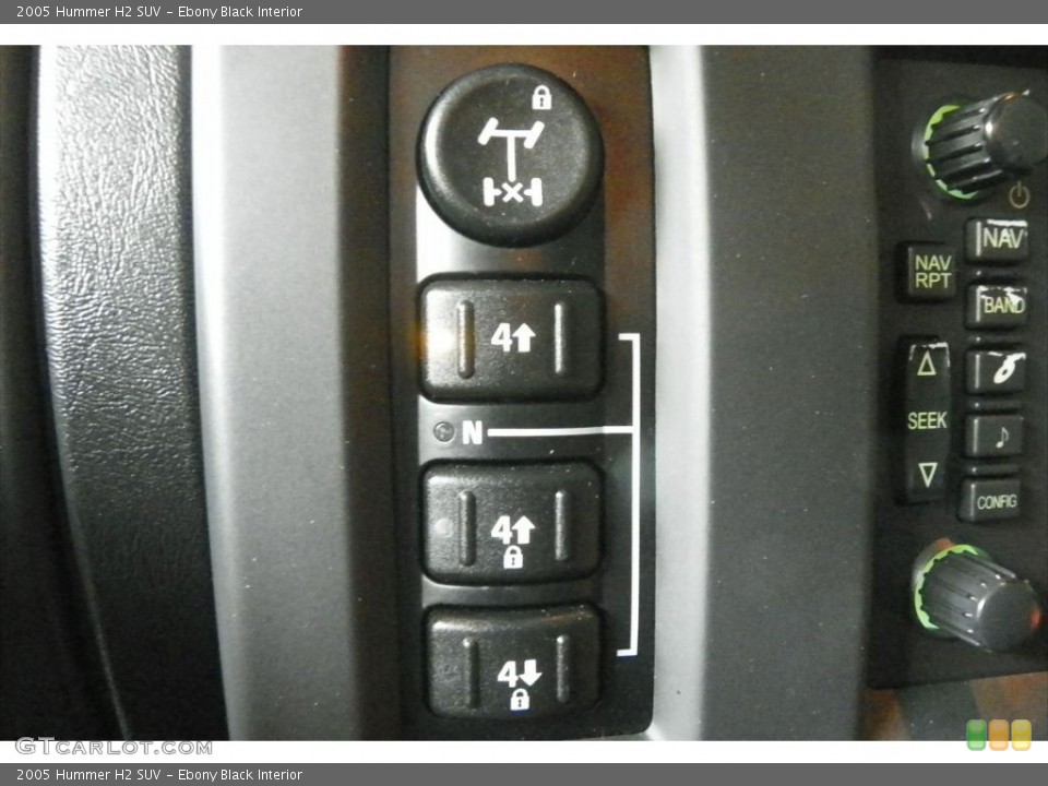 Ebony Black Interior Controls for the 2005 Hummer H2 SUV #80486445