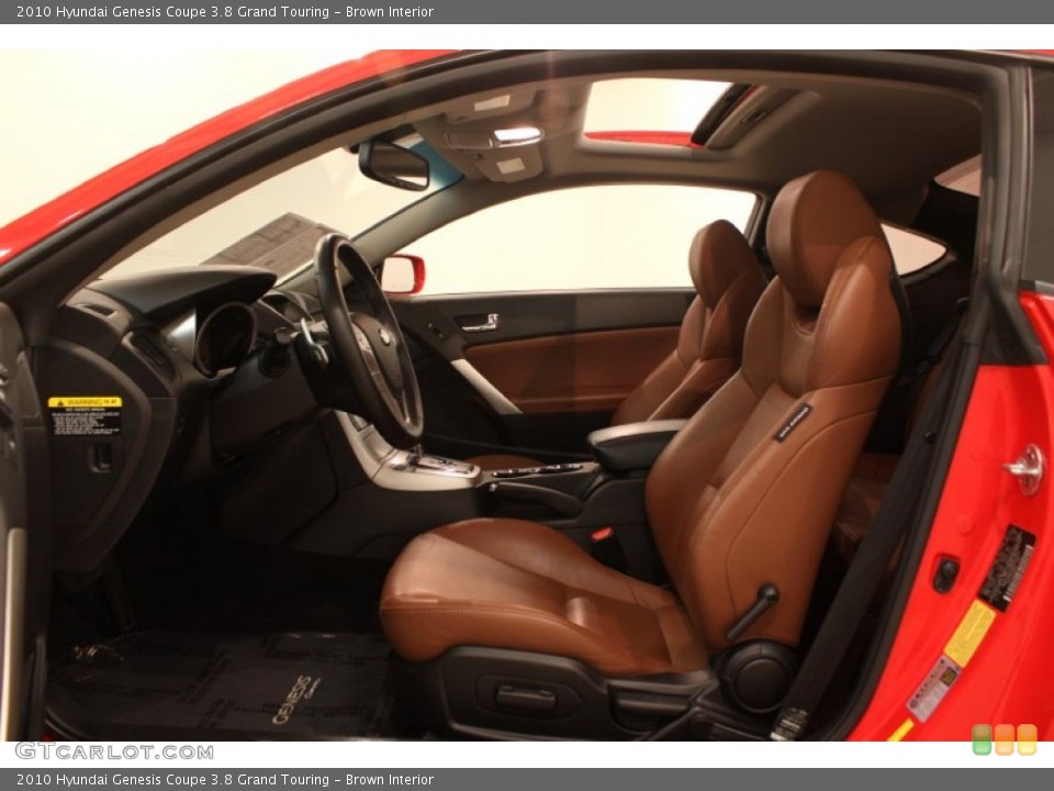 Brown Interior Photo for the 2010 Hyundai Genesis Coupe 3.8 Grand Touring #80487217