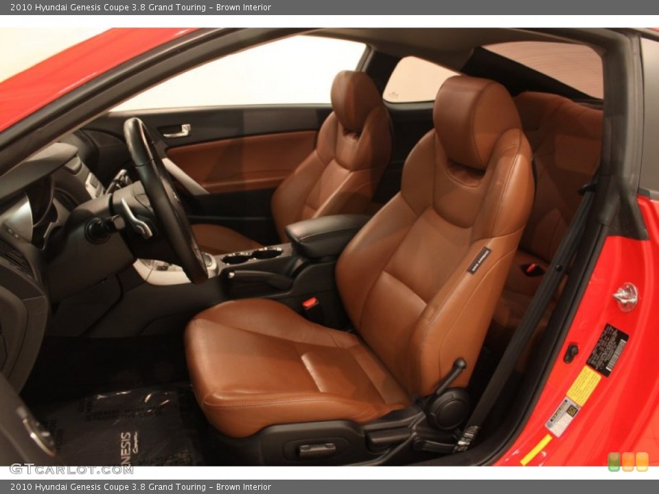 Brown Interior Front Seat for the 2010 Hyundai Genesis Coupe 3.8 Grand Touring #80487236