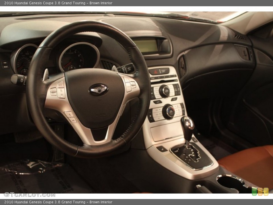 Brown Interior Dashboard for the 2010 Hyundai Genesis Coupe 3.8 Grand Touring #80487259