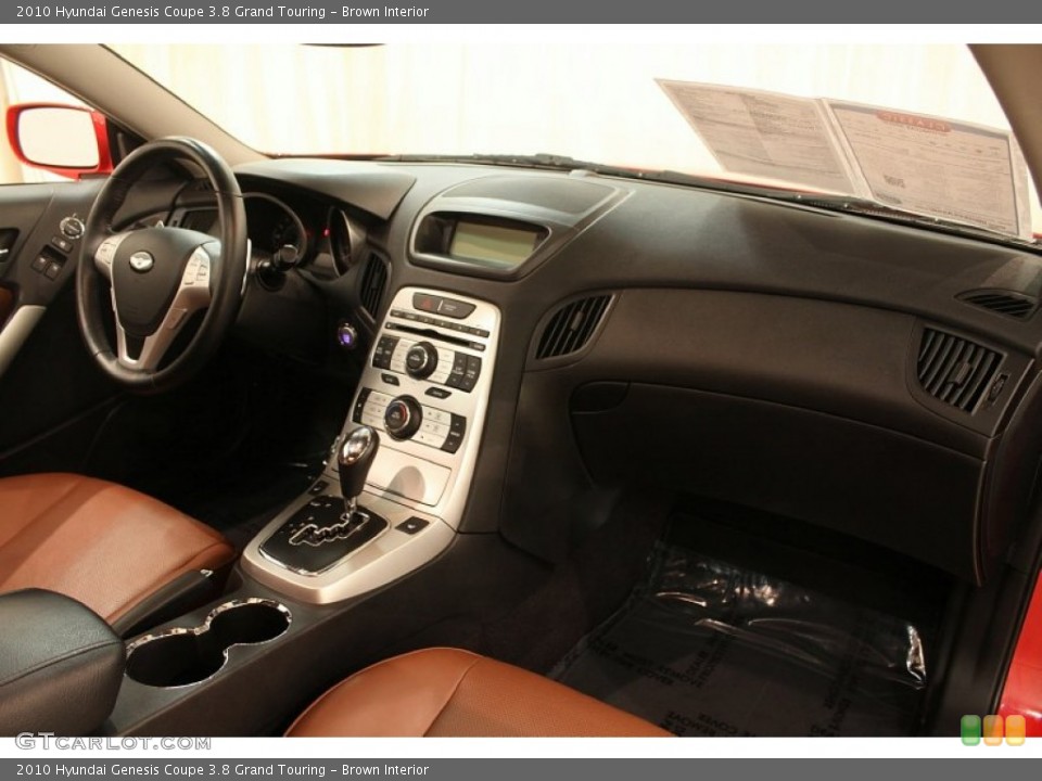 Brown Interior Dashboard for the 2010 Hyundai Genesis Coupe 3.8 Grand Touring #80487373