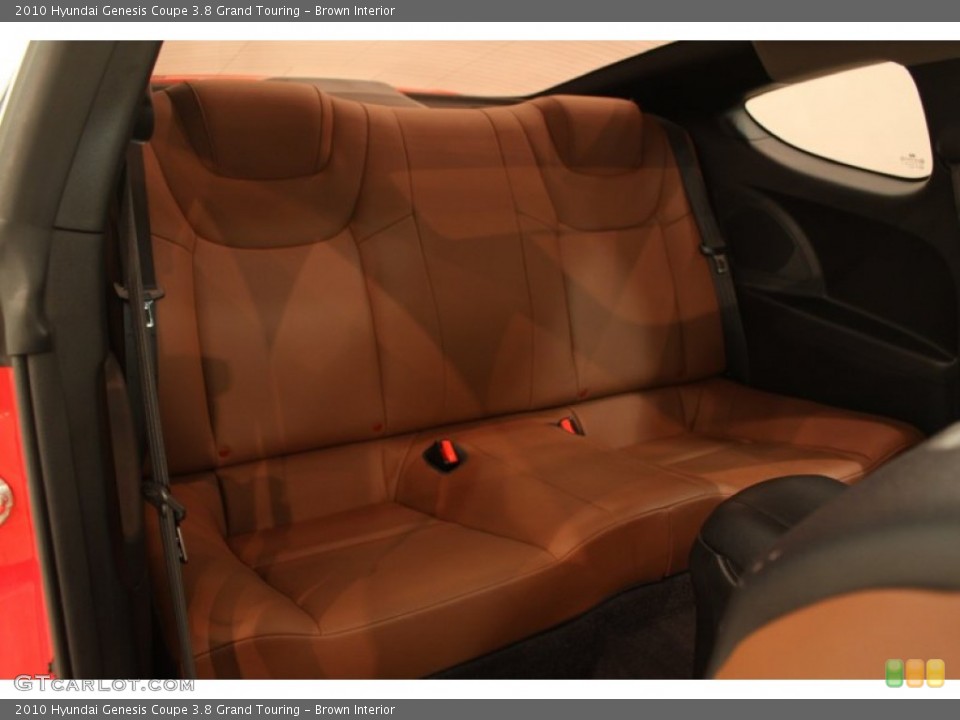 Brown Interior Rear Seat for the 2010 Hyundai Genesis Coupe 3.8 Grand Touring #80487421