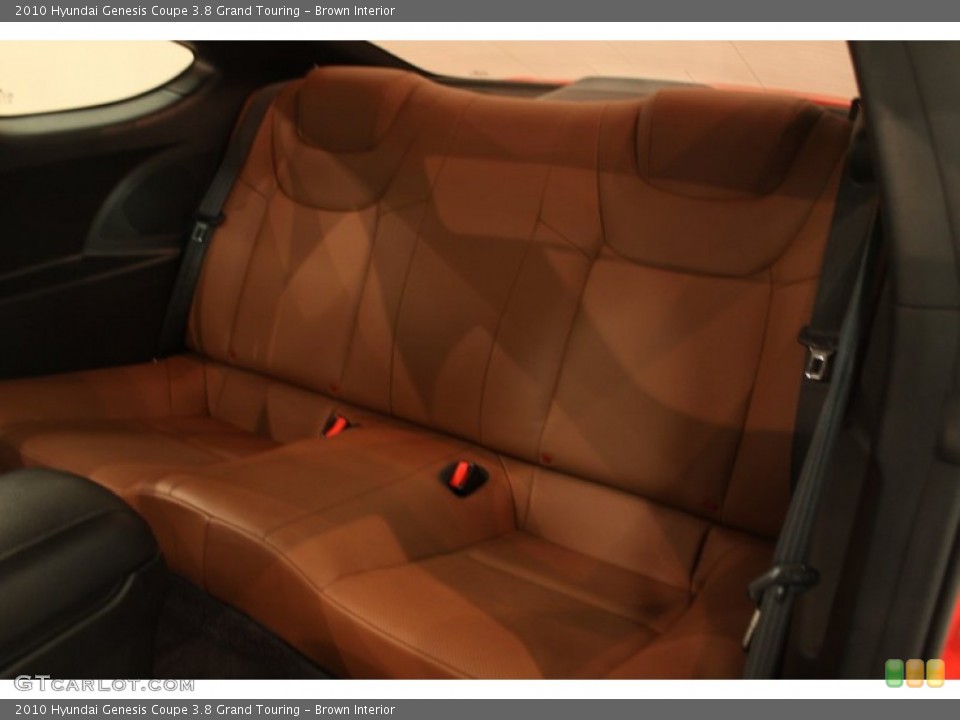 Brown Interior Rear Seat for the 2010 Hyundai Genesis Coupe 3.8 Grand Touring #80487436
