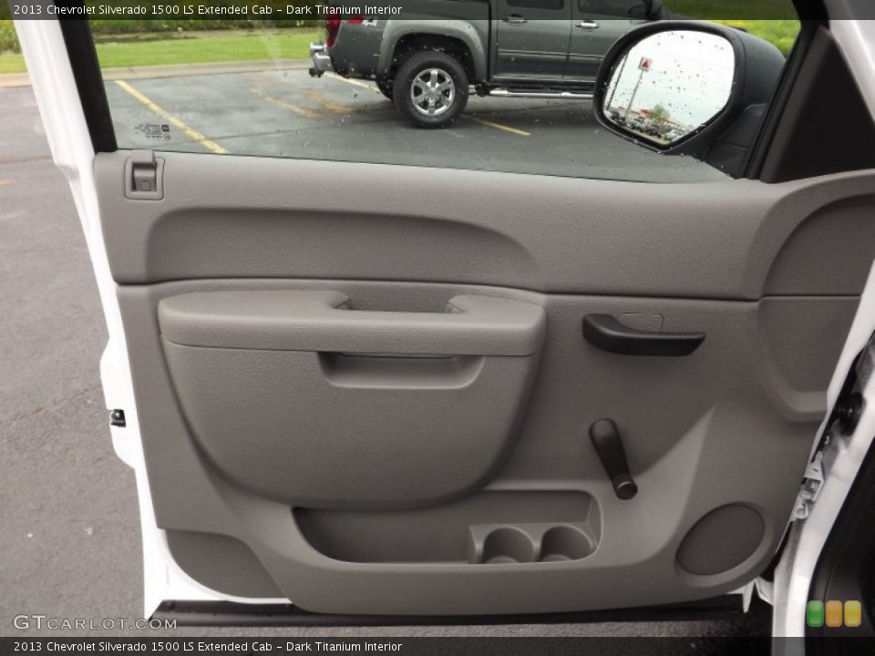 Dark Titanium Interior Door Panel for the 2013 Chevrolet Silverado 1500 LS Extended Cab #80488316