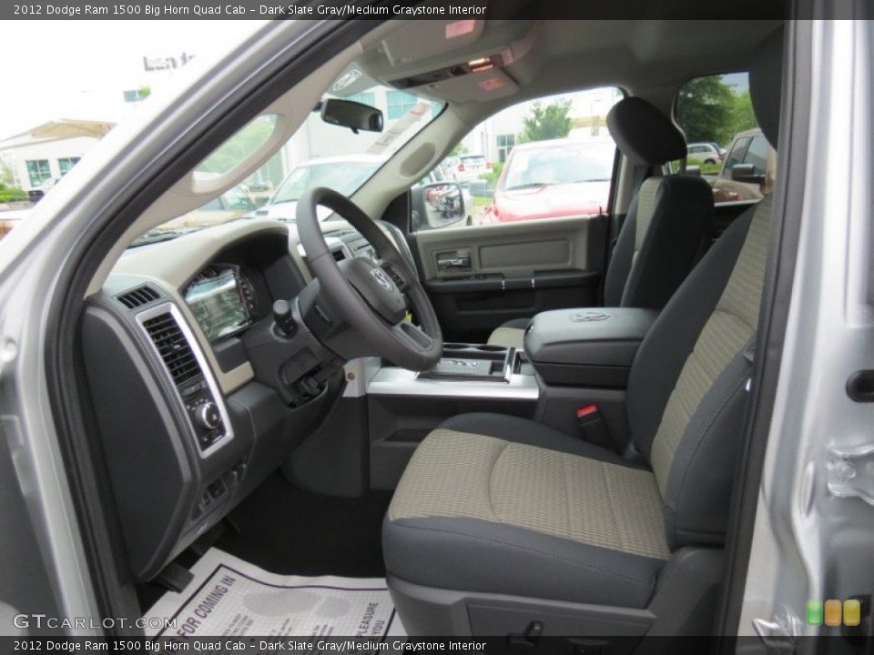 Dark Slate Gray/Medium Graystone Interior Photo for the 2012 Dodge Ram 1500 Big Horn Quad Cab #80488317
