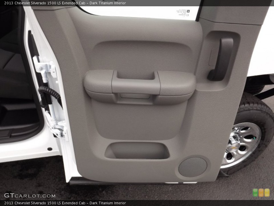 Dark Titanium Interior Door Panel for the 2013 Chevrolet Silverado 1500 LS Extended Cab #80488344