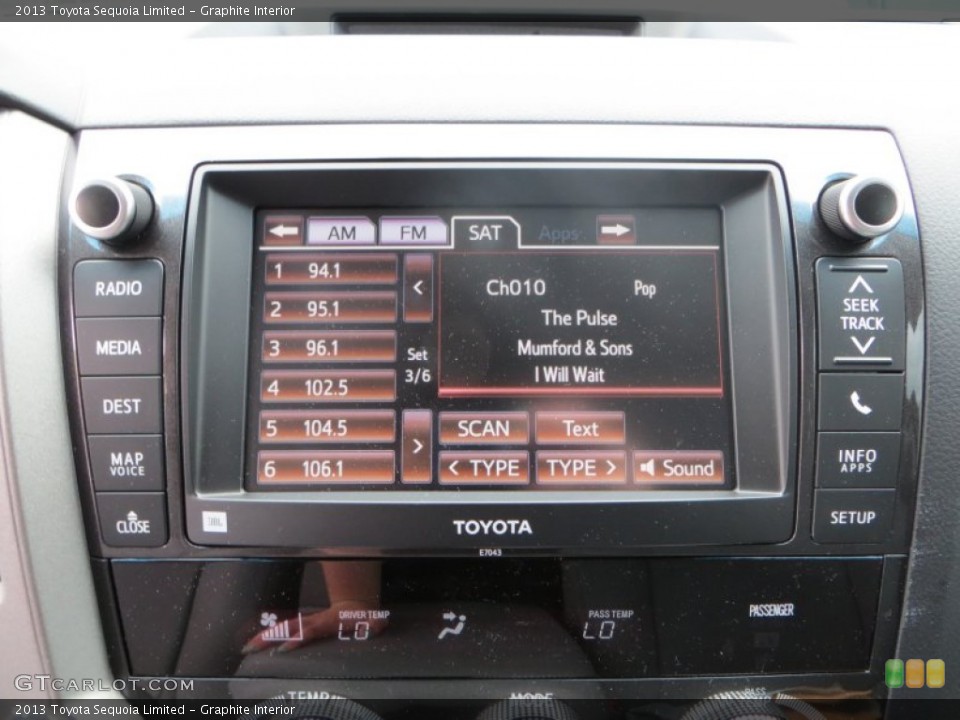 Graphite Interior Audio System for the 2013 Toyota Sequoia Limited #80490013
