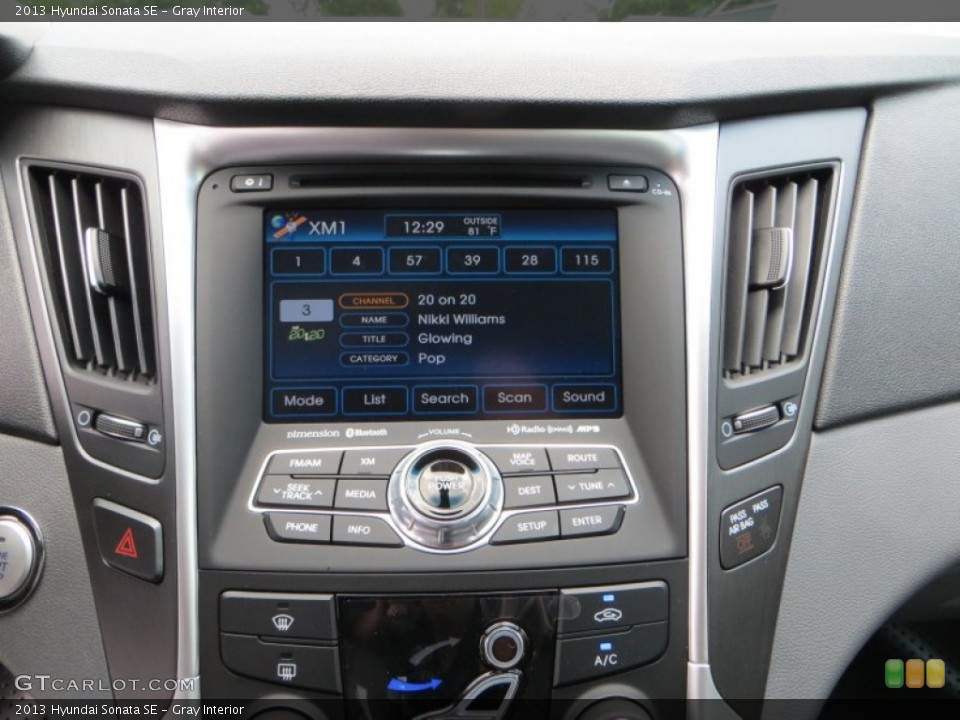 Gray Interior Controls for the 2013 Hyundai Sonata SE #80493344