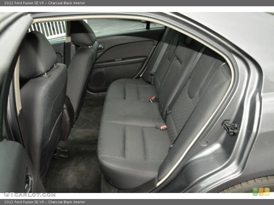 Charcoal Black Interior Rear Seat for the 2012 Ford Fusion SE V6 #80494010