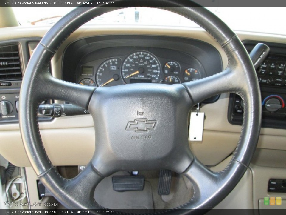 Tan Interior Steering Wheel for the 2002 Chevrolet Silverado 2500 LS Crew Cab 4x4 #80494489