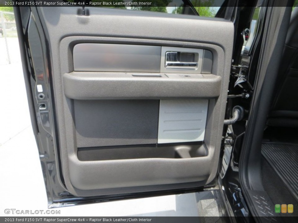 Raptor Black Leather/Cloth Interior Door Panel for the 2013 Ford F150 SVT Raptor SuperCrew 4x4 #80494901