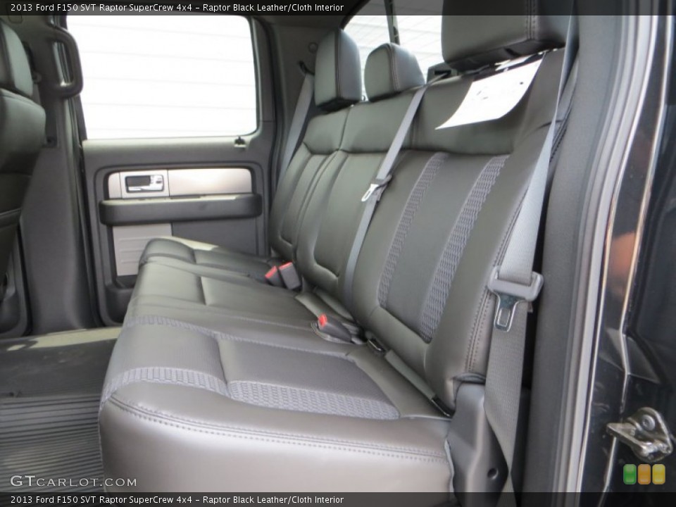 Raptor Black Leather/Cloth Interior Rear Seat for the 2013 Ford F150 SVT Raptor SuperCrew 4x4 #80494921