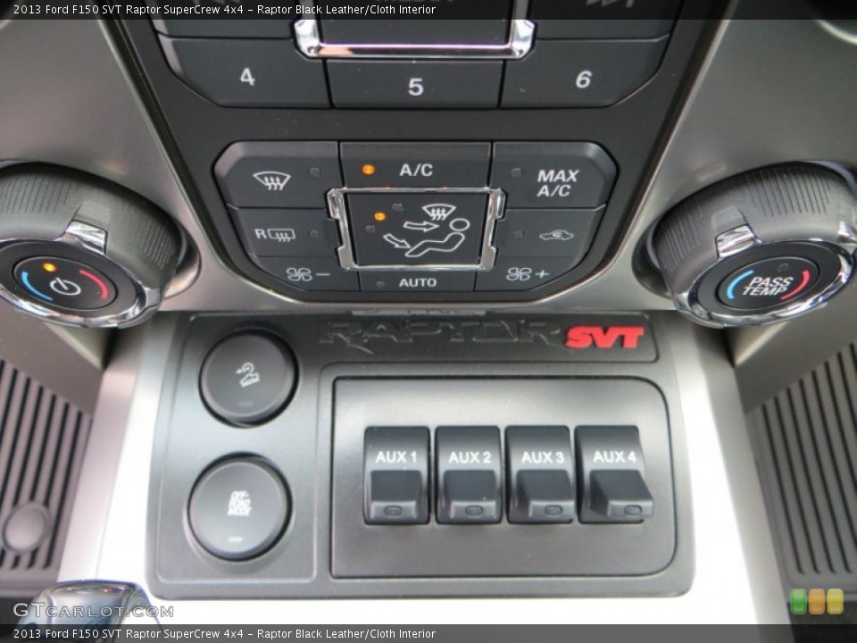 Raptor Black Leather/Cloth Interior Controls for the 2013 Ford F150 SVT Raptor SuperCrew 4x4 #80495116