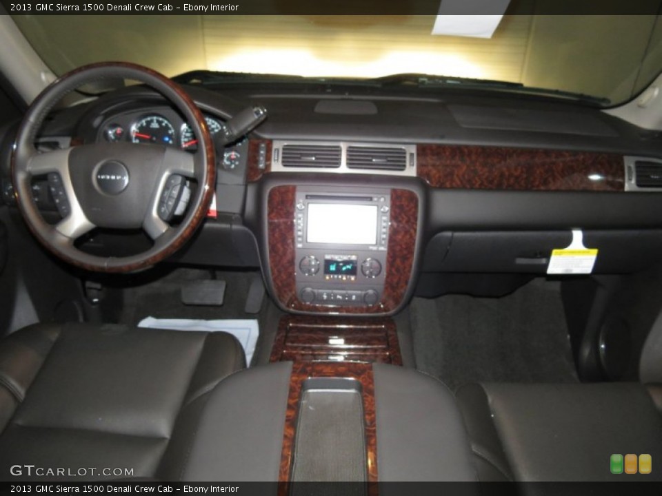 Ebony Interior Dashboard for the 2013 GMC Sierra 1500 Denali Crew Cab #80496161