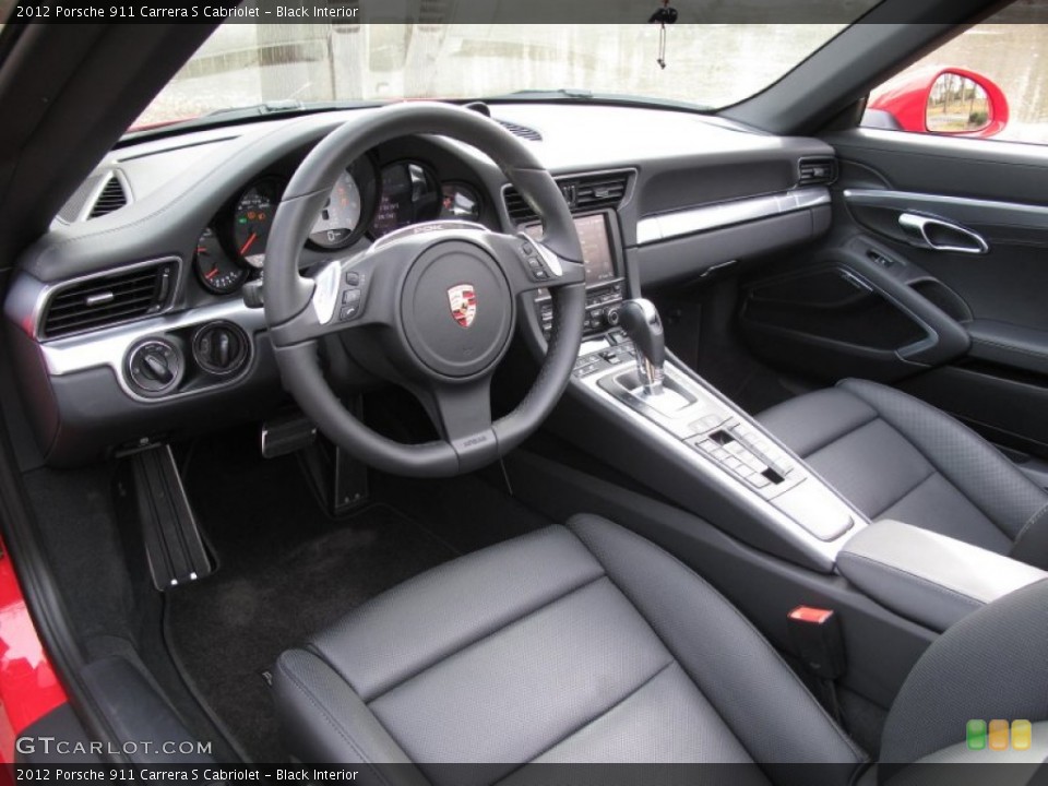 Black Interior Photo for the 2012 Porsche 911 Carrera S Cabriolet #80497612