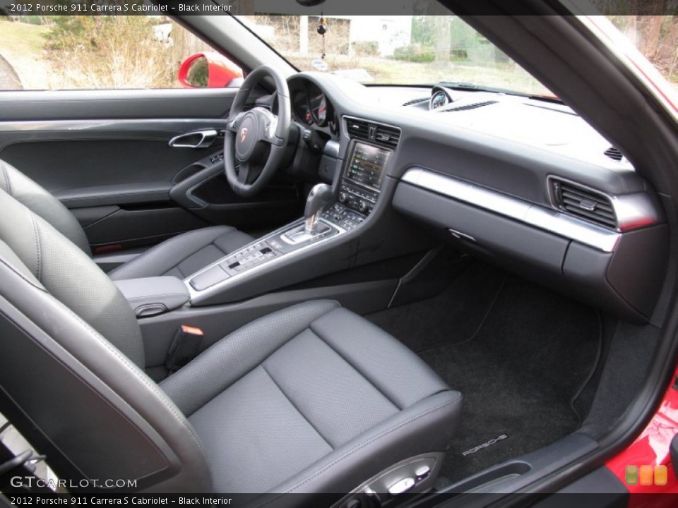 Black Interior Dashboard for the 2012 Porsche 911 Carrera S Cabriolet #80497677