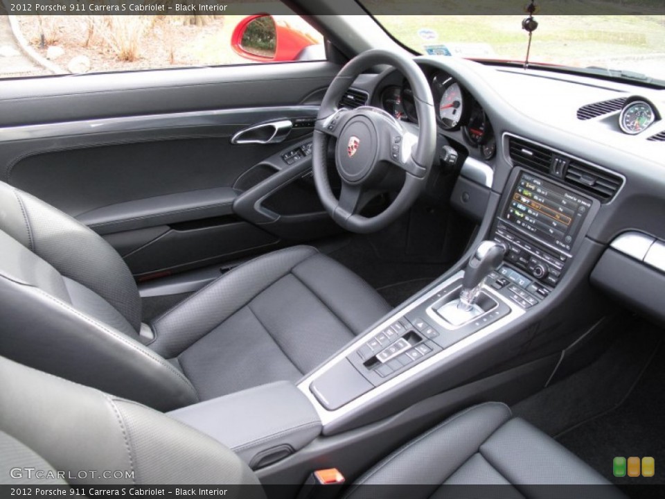 Black Interior Dashboard for the 2012 Porsche 911 Carrera S Cabriolet #80497720
