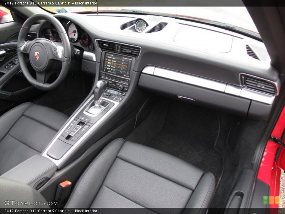 Black Interior Dashboard for the 2012 Porsche 911 Carrera S Cabriolet #80497748