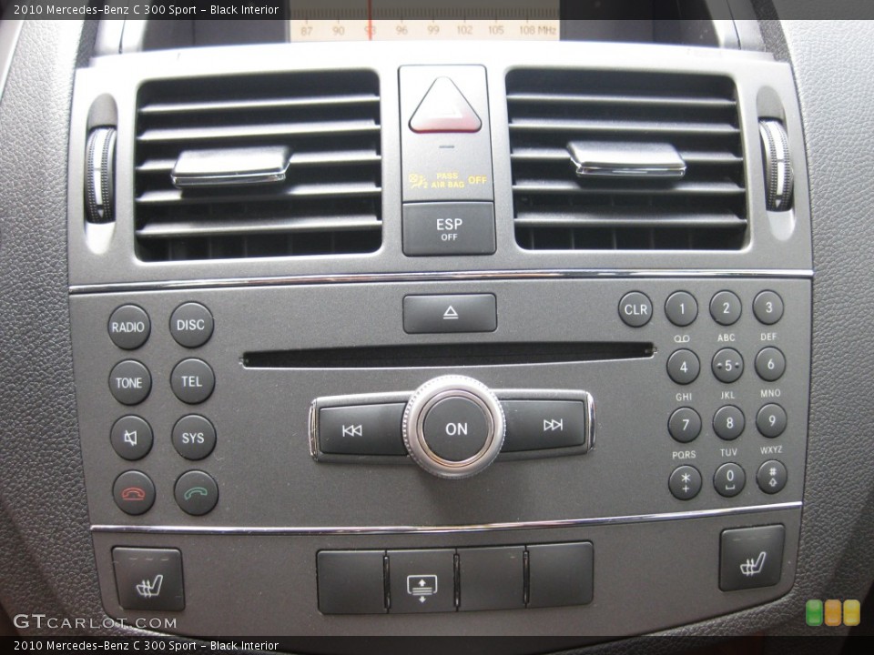 Black Interior Controls for the 2010 Mercedes-Benz C 300 Sport #80499304
