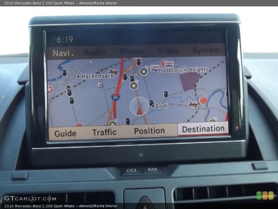 Almond/Mocha Interior Navigation for the 2010 Mercedes-Benz C 300 Sport 4Matic #80500480