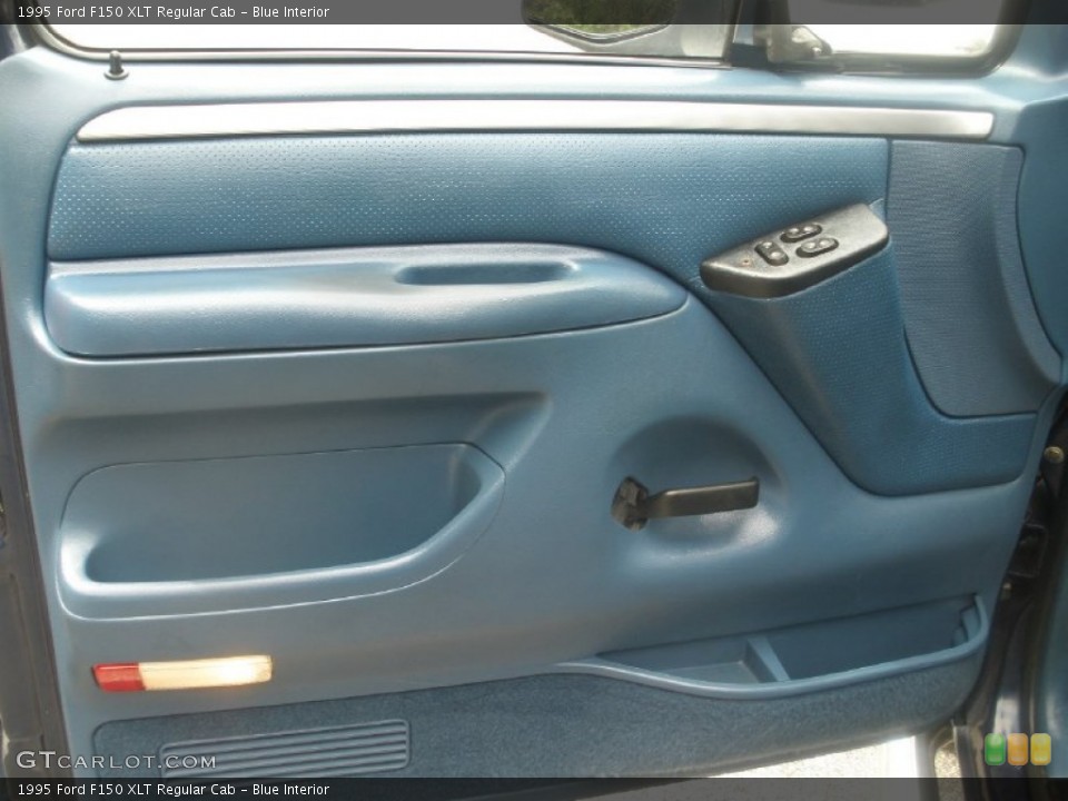 Blue Interior Door Panel for the 1995 Ford F150 XLT Regular Cab #80501387