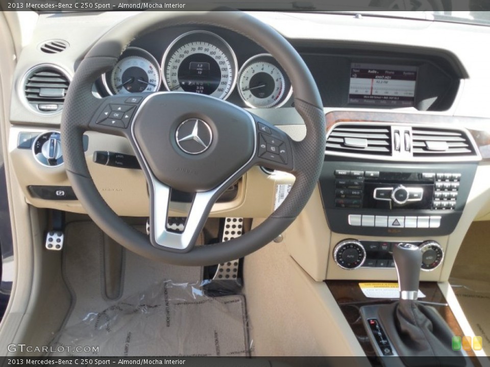Almond/Mocha Interior Dashboard for the 2013 Mercedes-Benz C 250 Sport #80501935