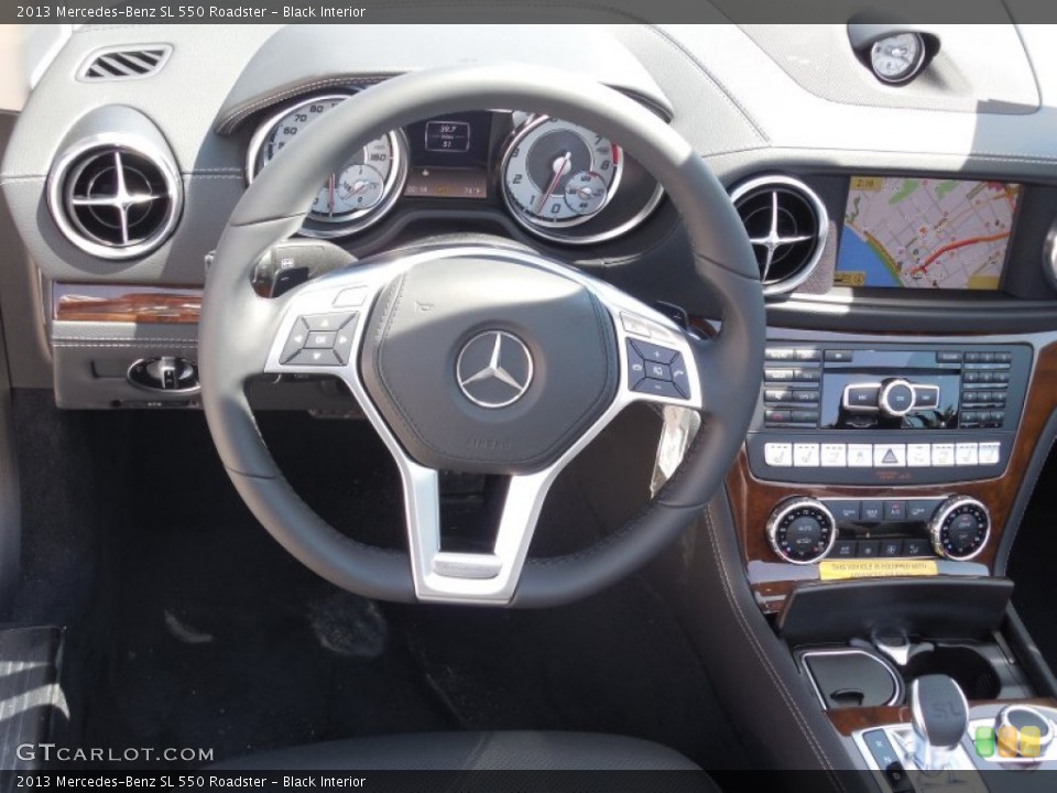 Black Interior Steering Wheel for the 2013 Mercedes-Benz SL 550 Roadster #80502709