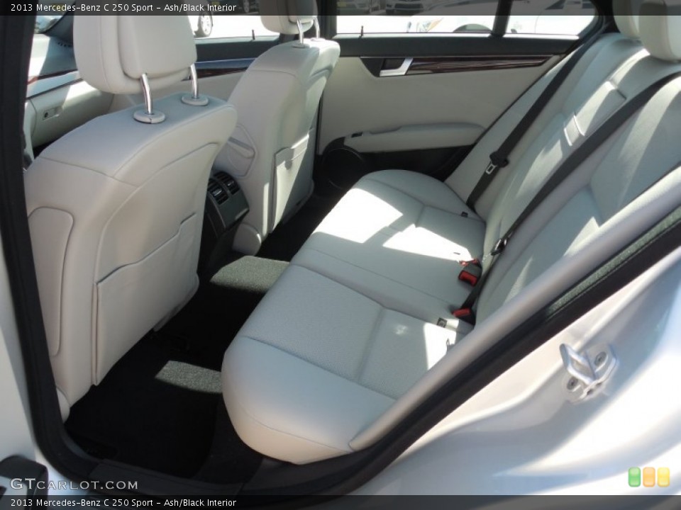 Ash/Black Interior Rear Seat for the 2013 Mercedes-Benz C 250 Sport #80502973