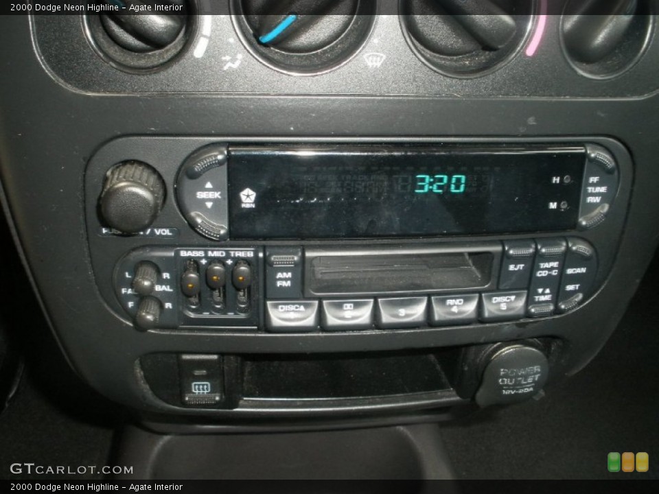 Agate Interior Audio System for the 2000 Dodge Neon Highline #80503000