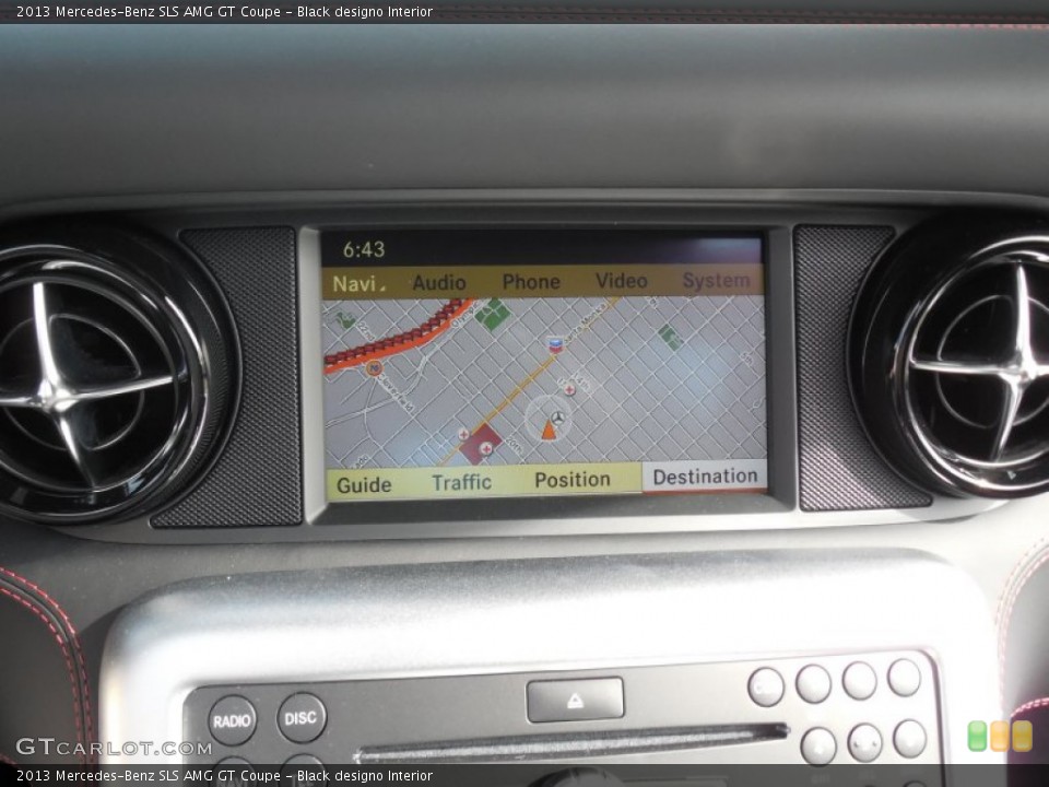 Black designo Interior Navigation for the 2013 Mercedes-Benz SLS AMG GT Coupe #80505752