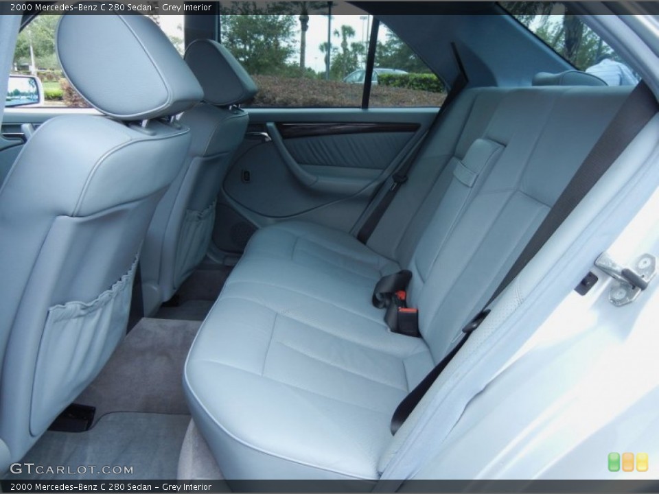 Grey Interior Rear Seat for the 2000 Mercedes-Benz C 280 Sedan #80505906