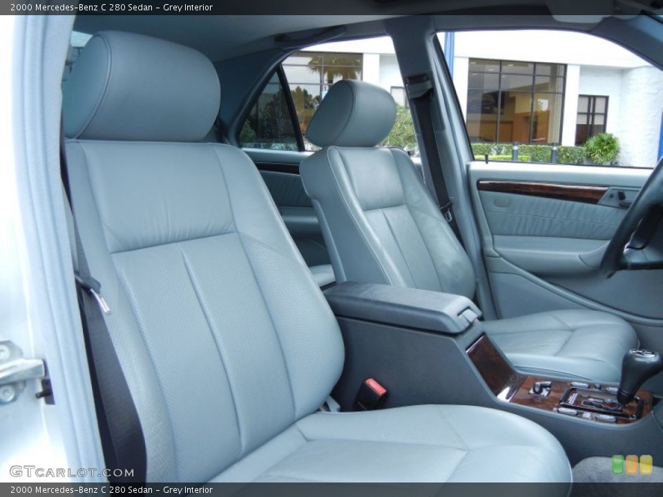 Grey Interior Front Seat for the 2000 Mercedes-Benz C 280 Sedan #80505952
