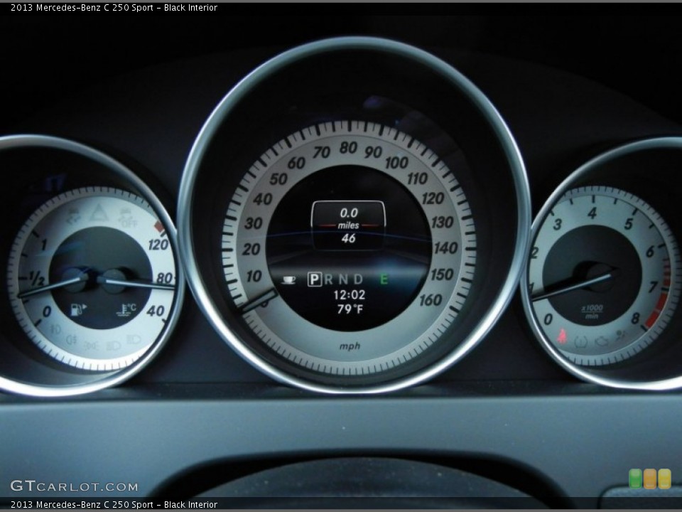 Black Interior Gauges for the 2013 Mercedes-Benz C 250 Sport #80508176