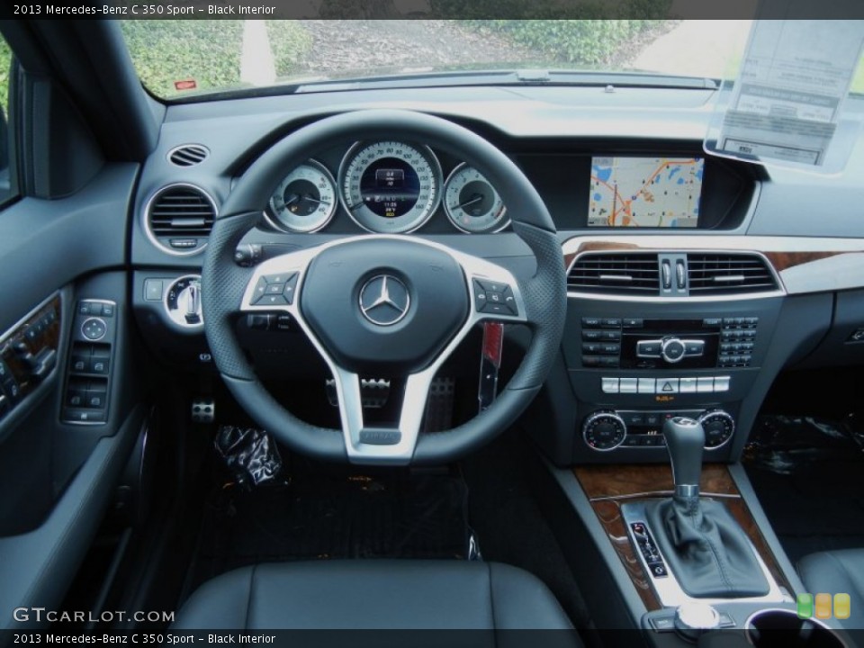 Black Interior Dashboard for the 2013 Mercedes-Benz C 350 Sport #80508490