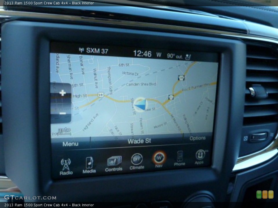 Black Interior Navigation for the 2013 Ram 1500 Sport Crew Cab 4x4 #80509147