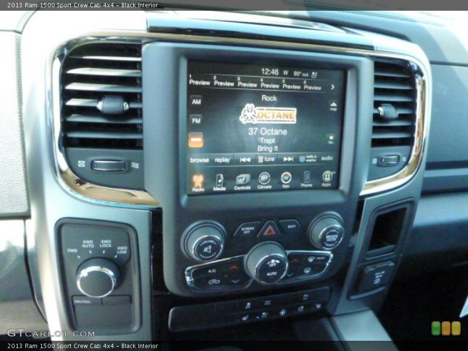 Black Interior Controls for the 2013 Ram 1500 Sport Crew Cab 4x4 #80509201