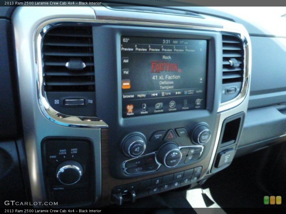 Black Interior Controls for the 2013 Ram 2500 Laramie Crew Cab 4x4 #80512778