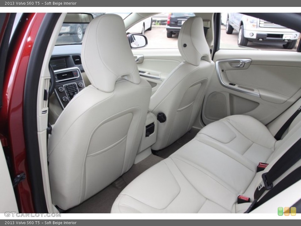 Soft Beige Interior Rear Seat for the 2013 Volvo S60 T5 #80516852