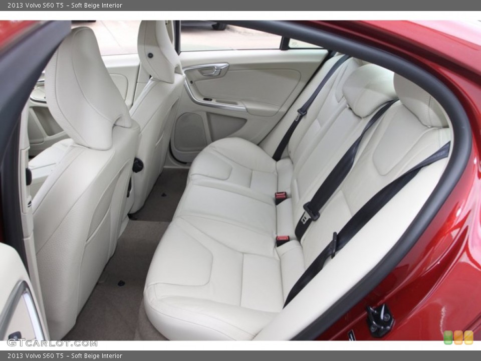 Soft Beige Interior Rear Seat for the 2013 Volvo S60 T5 #80516860