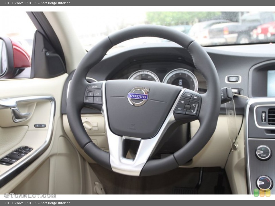 Soft Beige Interior Steering Wheel for the 2013 Volvo S60 T5 #80516896