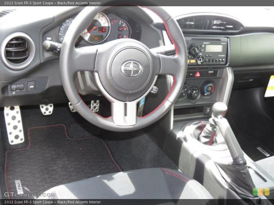Black/Red Accents Interior Dashboard for the 2013 Scion FR-S Sport Coupe #80516961