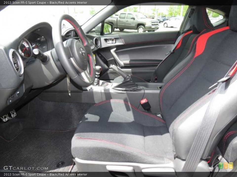 Black/Red Accents Interior Photo for the 2013 Scion FR-S Sport Coupe #80517005