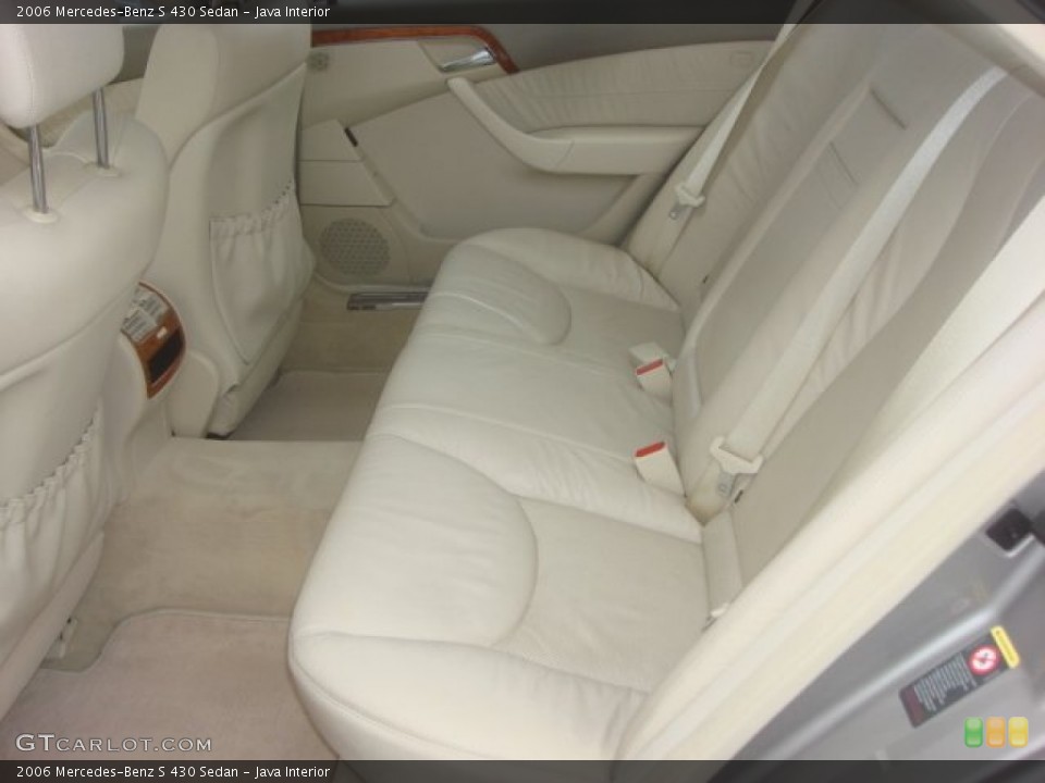Java Interior Rear Seat for the 2006 Mercedes-Benz S 430 Sedan #80517046