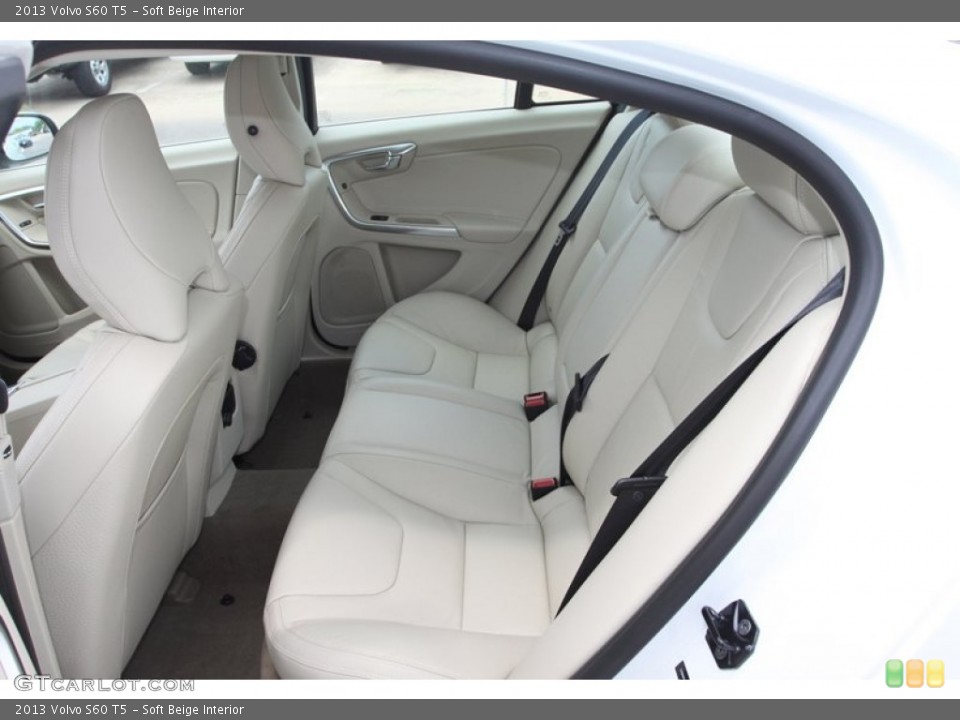 Soft Beige Interior Rear Seat for the 2013 Volvo S60 T5 #80517260