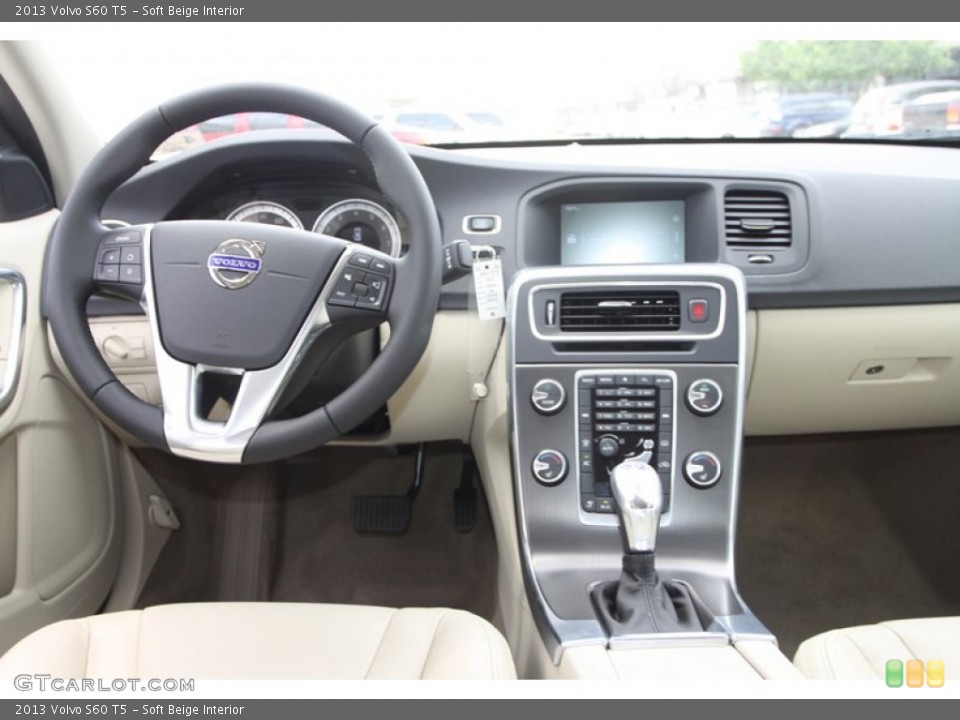 Soft Beige Interior Dashboard for the 2013 Volvo S60 T5 #80517289