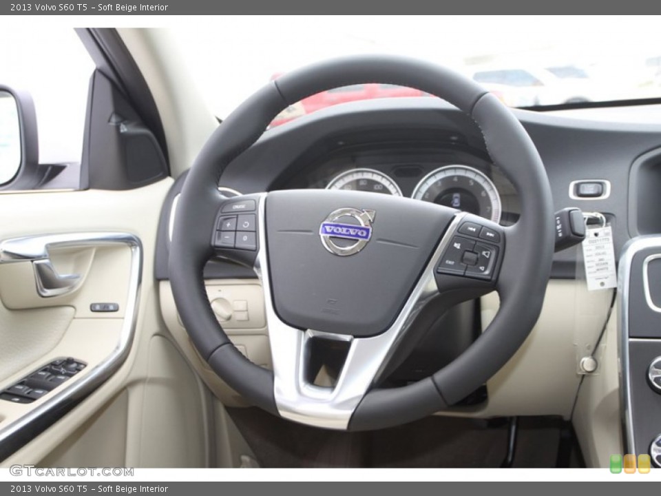 Soft Beige Interior Steering Wheel for the 2013 Volvo S60 T5 #80517312