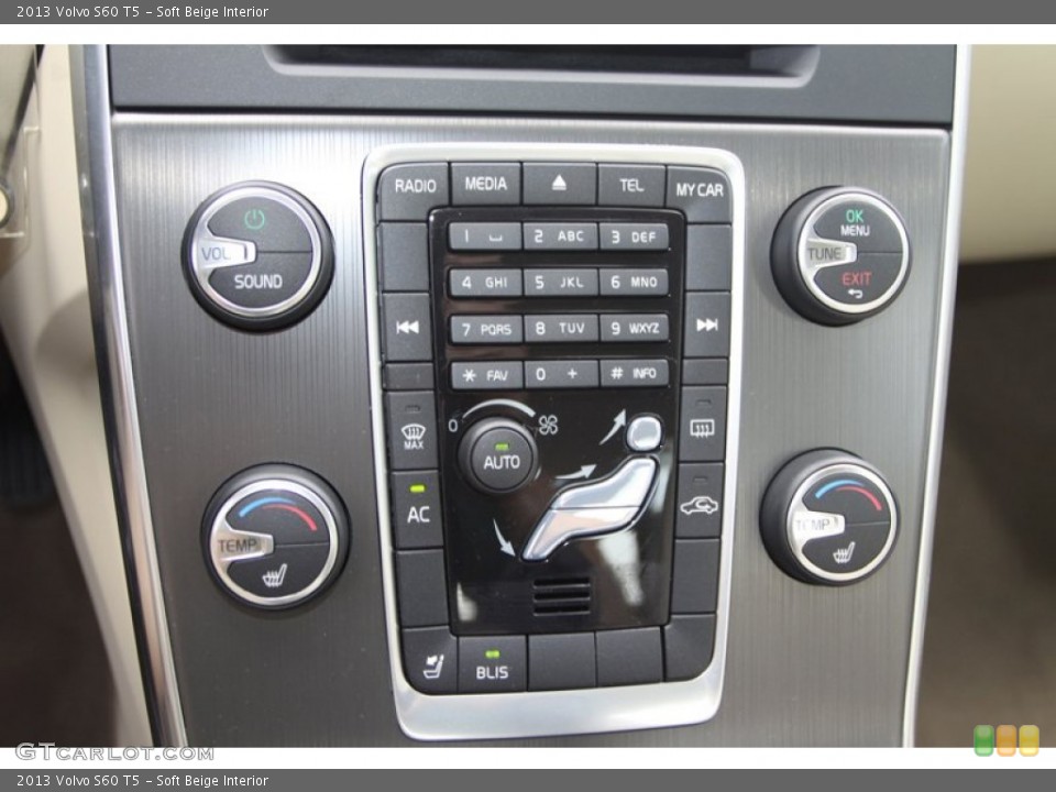 Soft Beige Interior Controls for the 2013 Volvo S60 T5 #80517507
