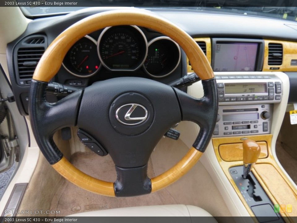 Ecru Beige Interior Steering Wheel for the 2003 Lexus SC 430 #80519437