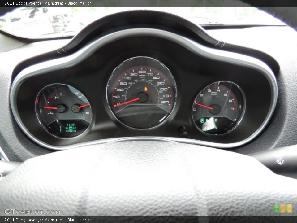 Black Interior Gauges for the 2011 Dodge Avenger Mainstreet #80520388